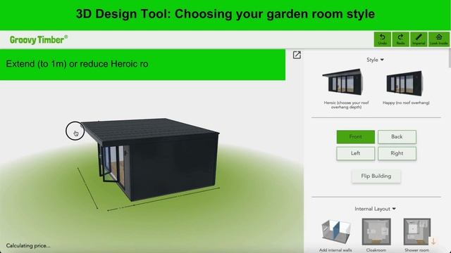 Groovy Garden Rooms - 3D Design Tool choosing room style смотреть онлайн