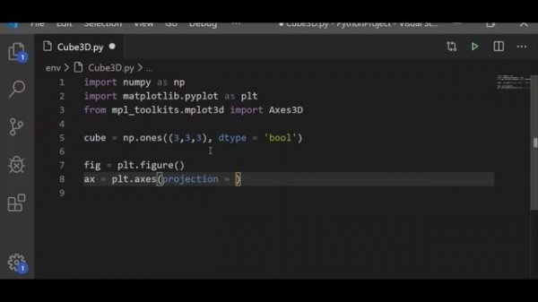 How to draw Cube (3D) shape in Python Matplotlib