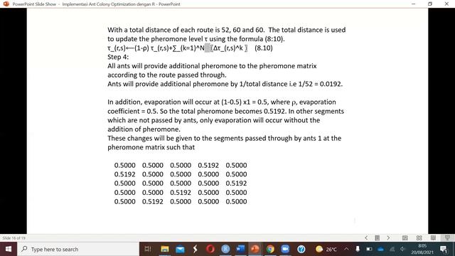 Tutorial Sederhana Ant Colony Optimization dengan R, mudah diikuti смотреть онлайн