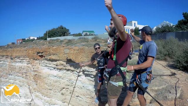 Юра мыс Фиолент, роупджампинг в Крыму с командой Скайлайн смотреть онлайн