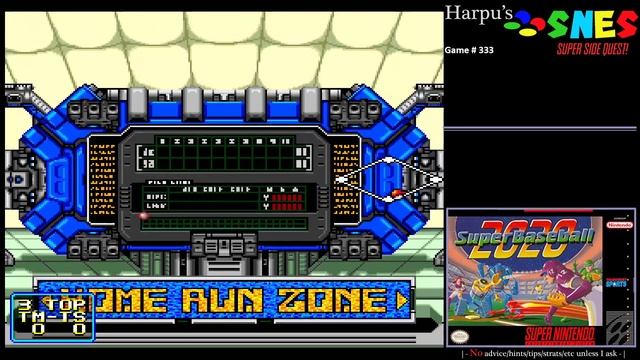 SNES Super Side Quest - Game # 333 - Super Baseball 2020 [2/2] смотреть онлайн
