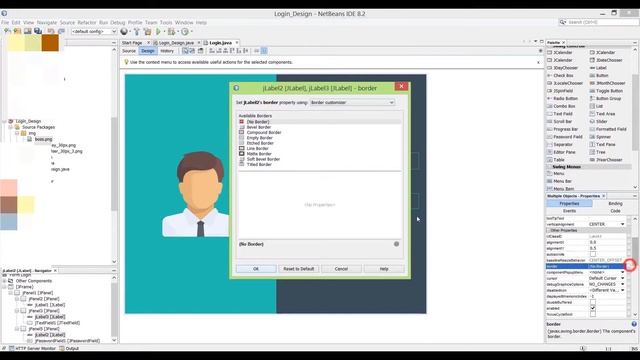 Java Swing GUI: Modern login design смотреть онлайн