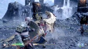 God of War 4 - Сражение с королевой Валькирий (легкий уровень сложности)