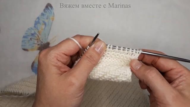 Бактус с кисточками от бокового угла. Вязание спицами - просто. Спицы 3,5 смотреть онлайн