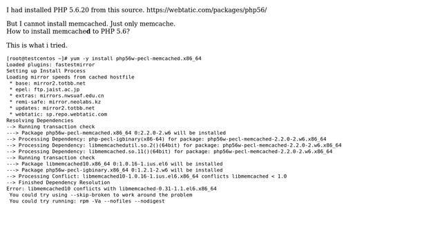 How to install "memcached" to php 5.6? смотреть онлайн