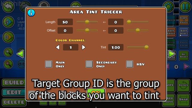 How to use Area Tint Trigger | Geometry Dash 2.2 Editor Tutorial смотреть онлайн