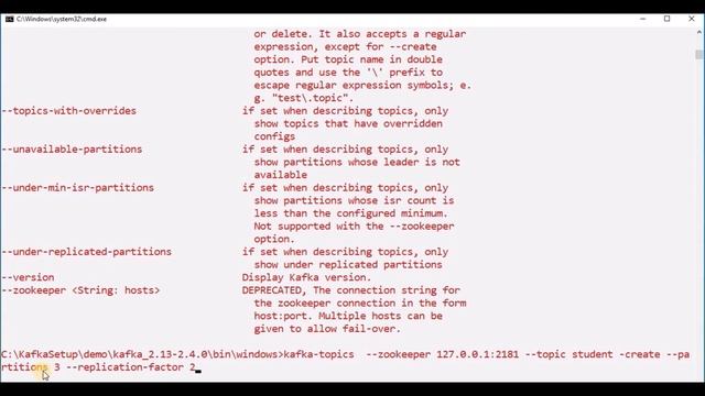 Kafka Cli to create Topic смотреть онлайн