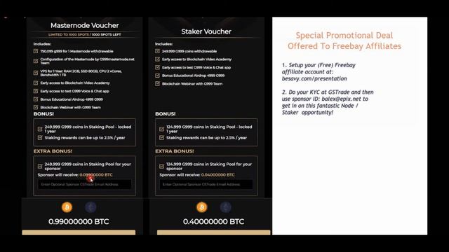 G999 Master Node & Staker Promotion смотреть онлайн
