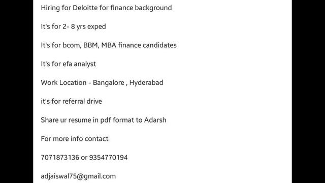Daily job update 1/6 Fresher & Experience || Java || SAP || Phyton || .net || Testing || Devops || смотреть онлайн