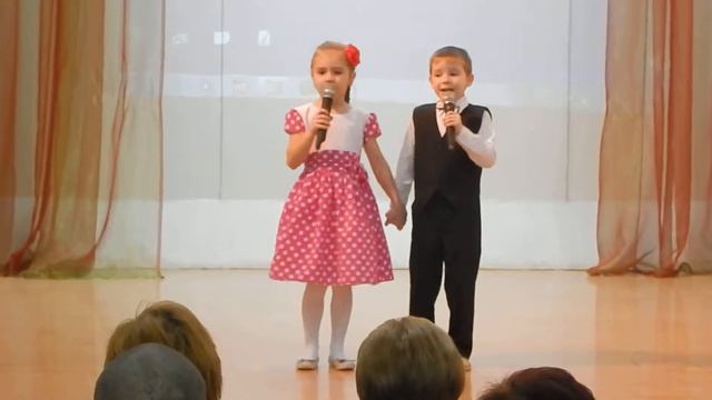 Весенняя песенка "Просыпайтесь" Детский дуэт (Кулыгина Анжелина) смотреть онлайн