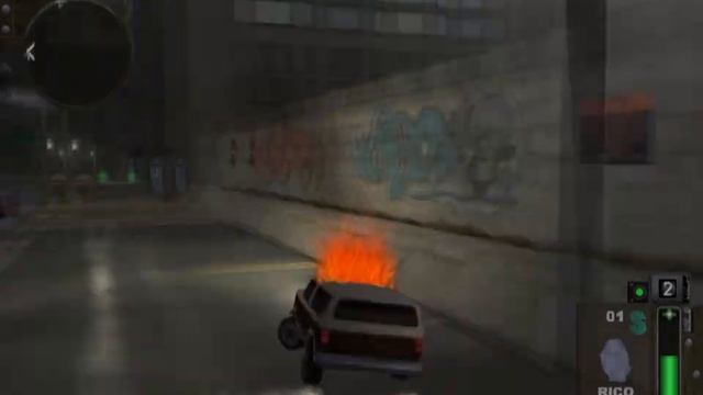 [PS2] Twisted Metal: Black. Hack: Traffic car vs Boss Minion смотреть онлайн