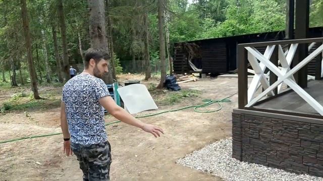Русская Honka.Участок и экстерьер дома-дачи в Клинском районе смотреть онлайн