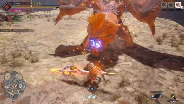 MHR Sunbreak - Teostra Lance Solo [ 2'15"85] смотреть онлайн