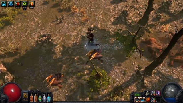 Path of Exile: Ascendancy - Sunder Skill Gem Demo смотреть онлайн