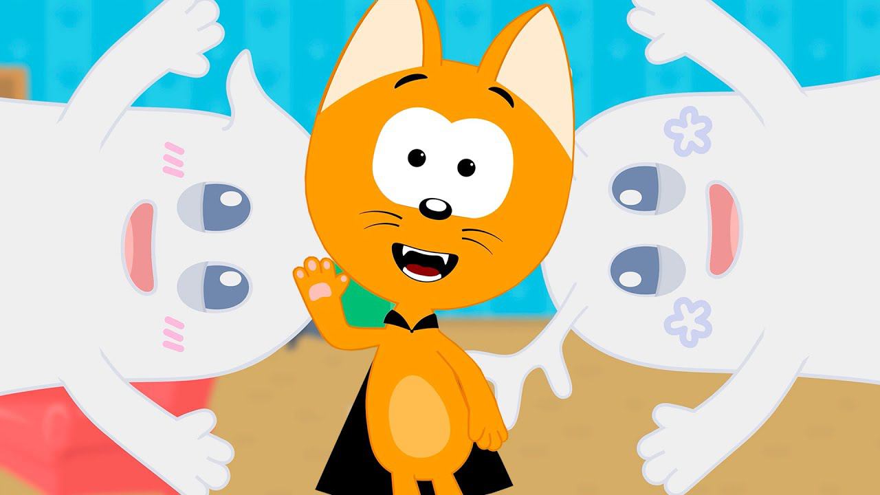 Пять Приведений - Котенок Котэ песенка для детей - Учимся считать смотреть онлайн