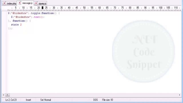 jQuery Hide and Show in Asp net смотреть онлайн