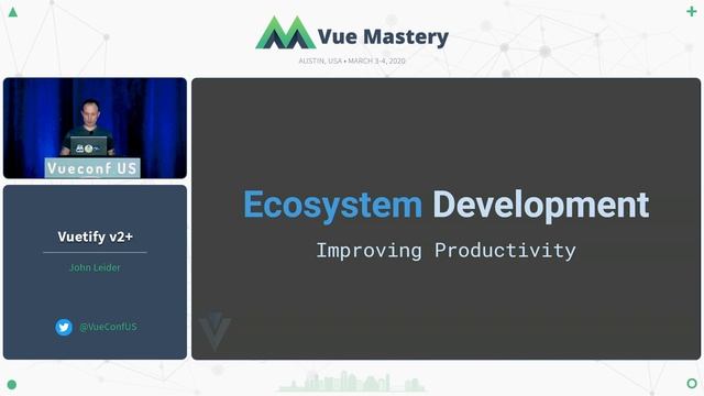 Vuetify v2+ by John Leider | VueConf US 2020 смотреть онлайн