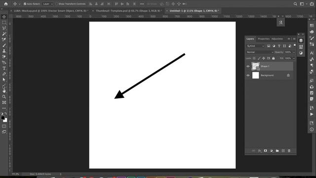 Drawing a line, arrow and arrowhead in Photoshop CC смотреть онлайн