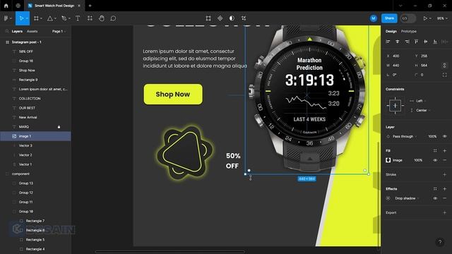 How to make social media post design in Figma - Figma Design смотреть онлайн