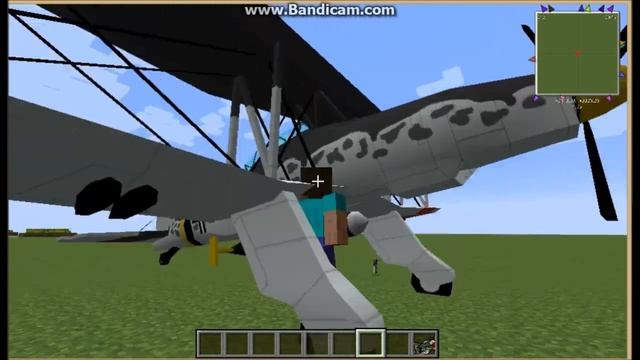 обзор  мода на Minecraft 1.7.10: самалеты