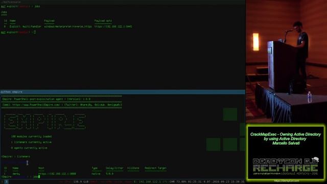 107 CrackMapExec Owning Active Directory by using Active Directory Marcello Salvati смотреть онлайн
