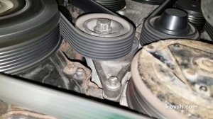 Проверка, регулировка соосности роликов ремня генератора, Renault Master III 2 3d,YS23