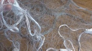 РЕЖЕМ НОВУЮ СПЛАВНУЮ СЕТЬ КИТАЙКУ с плетёнки, Как разрезать дель для рыболовной сети