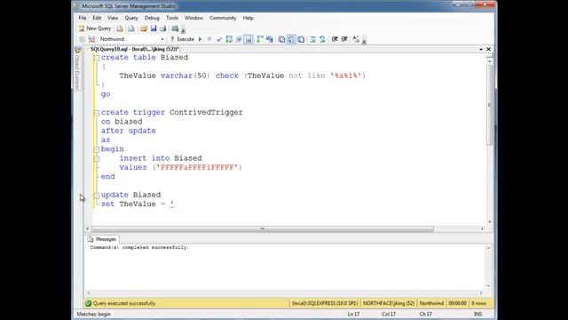SQL - Triggers - Regular Constraint Checks with AFTER Triggers смотреть онлайн
