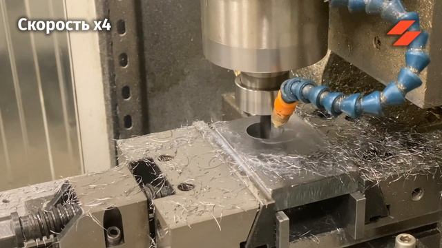 Тест фрезеровки посадки под подшипник на станке с полимербетонной станиной смотреть онлайн