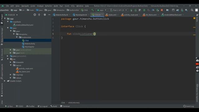 Handle item Click in Recyclerview in Android Studio using [ KOTLIN ] (With Two Approaches) смотреть онлайн