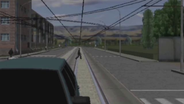 Чокнутый пешеход переходит дорогу туда-сюда