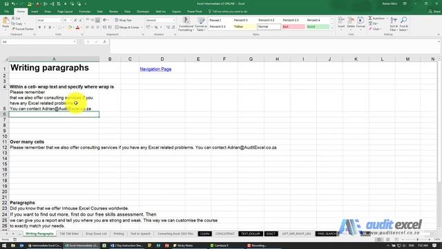 Wrap text with line breaks- Excel chooses/ you choose/ over many cells смотреть онлайн