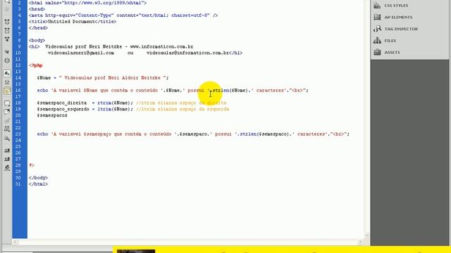 aula 2882 php trim rtrim ltrim para eliminação de espaços смотреть онлайн