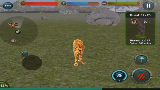 Angry Cheetah Simulator 3D - By Tapinator, Inc. Simulation Google Play смотреть онлайн