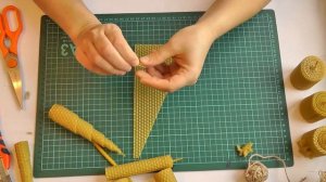 Свечи из вощины. Мастер-класс