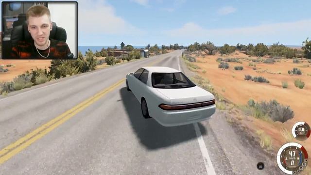 РАЗДАЛ БОКОМ НА TOYOTA MARK 2 90!! БЕЗУМНЫЙ ДРИФТ С ТРАФИКОМ! [Beam NG Drive] смотреть онлайн