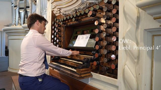 The 1728 Trost Organ in Waltershausen, Germany | Bálint Karosi | Demonstration of Stops смотреть онлайн