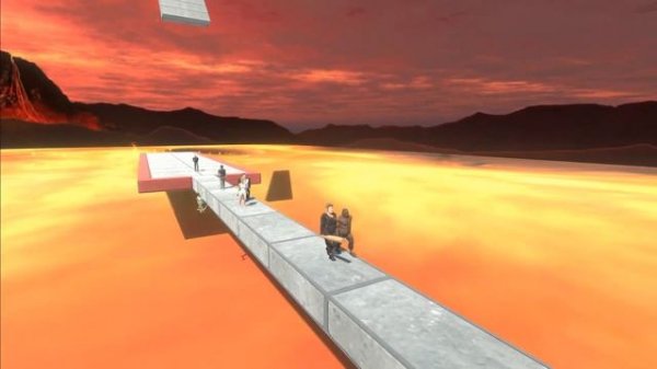 The escape of the units from the fireball - Animal Revolt Battle Simulator