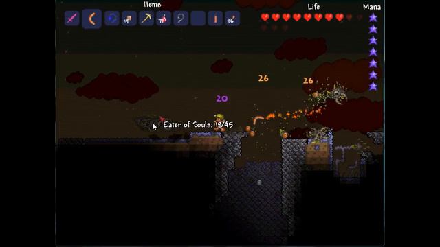 Terraria: Blue moon & Flamerang vs. corruption смотреть онлайн
