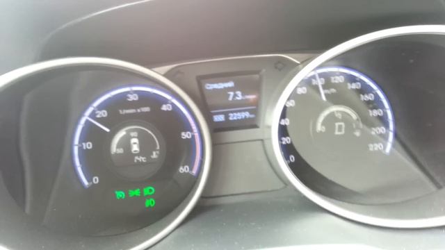 Средний расход дизельного Hyundai ix35 (2.0 CRDI) на разных скоростях. смотреть онлайн