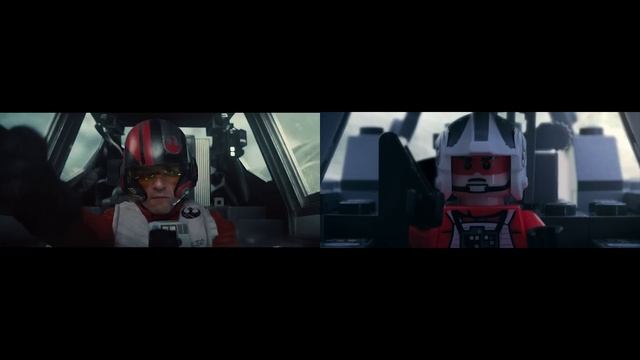 LEGO Star Wars: Episode 7 - The Force Awakens trailer Side by Side смотреть онлайн