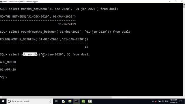 SQL Date Functions months_between(), add_months(), next_day(), last_day() (2020) смотреть онлайн
