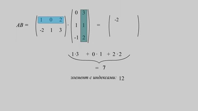 Умножение матриц смотреть онлайн