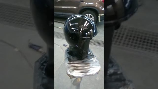 Аэрография на мото шлеме. Покраска смотреть онлайн