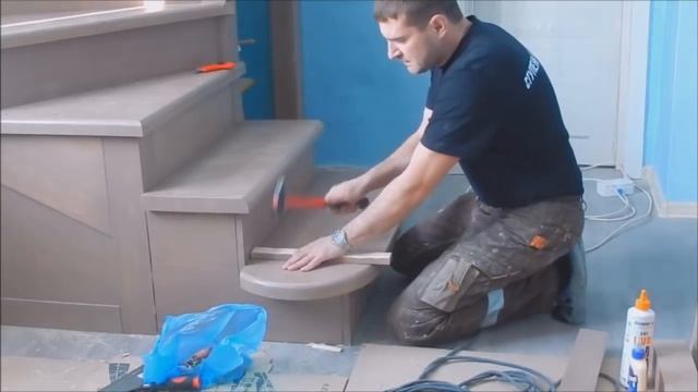 Изготовление лестницы в малый проем 1930х1800х2850 (д.ш.в.) ч.2 / ступенька 48 смотреть онлайн