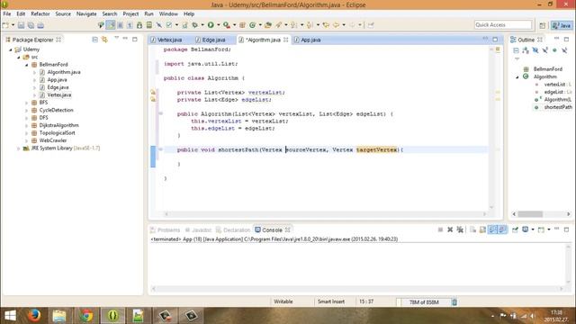 004 Bellman Ford implementation смотреть онлайн