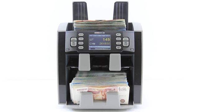 Счетчик-сортировщик банкнот DoCash DC-45F Режим пересчета МИКС смотреть онлайн