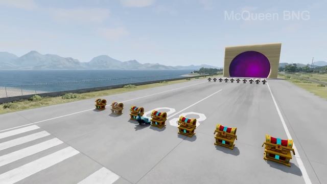 Big & Small McQueen with Saw Wheels vs Big & Small Miss Fritter vs Choo-Choo Thomas the Train BeamN смотреть онлайн
