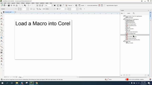 Corel Draw Tips & Tricks Macro and how to load into CorelDraw смотреть онлайн