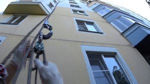 Промышленный альпинизм. Подъем по веревке на десантере с помощью жумара и блок-ролика